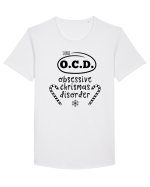 Obsesii de Crăciun Tricou mânecă scurtă guler larg Bărbat Skater