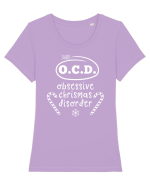 Obsesii de Crăciun Tricou mânecă scurtă guler larg fitted Damă Expresser