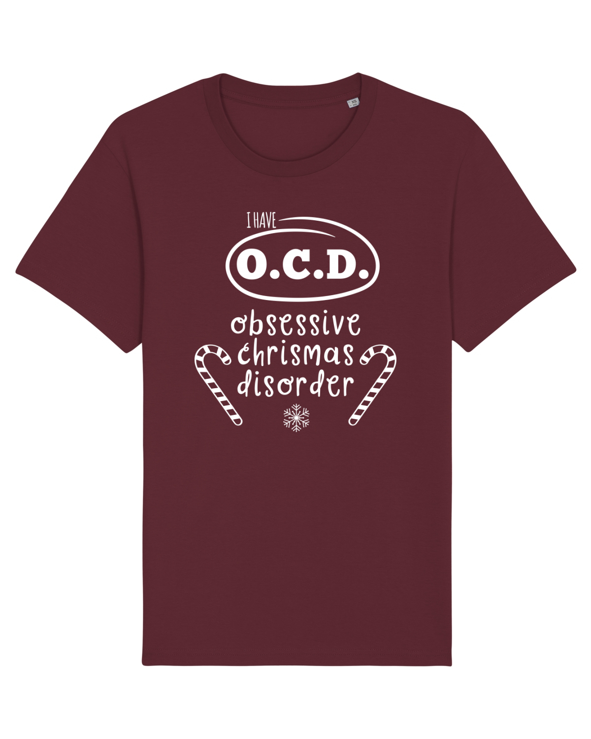 Tricou mânecă scurtă Unisex Rocker Burgundy