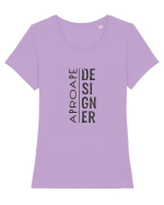 Aproape DESIGNER ! Tricou mânecă scurtă guler larg fitted Damă Expresser