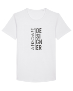 Aproape DESIGNER ! Tricou mânecă scurtă guler larg Bărbat Skater