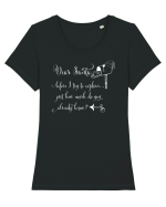 O poveste încurcată Tricou mânecă scurtă guler larg fitted Damă Expresser