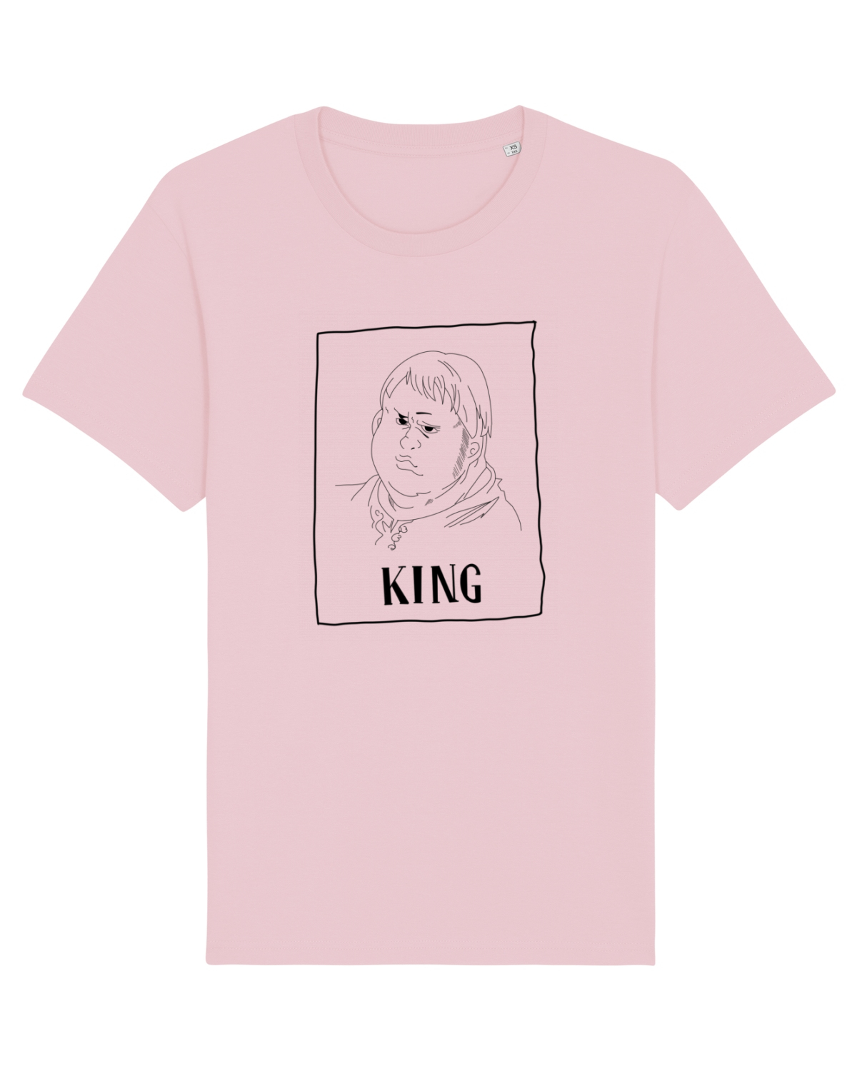 Tricou mânecă scurtă Unisex Rocker Cotton Pink