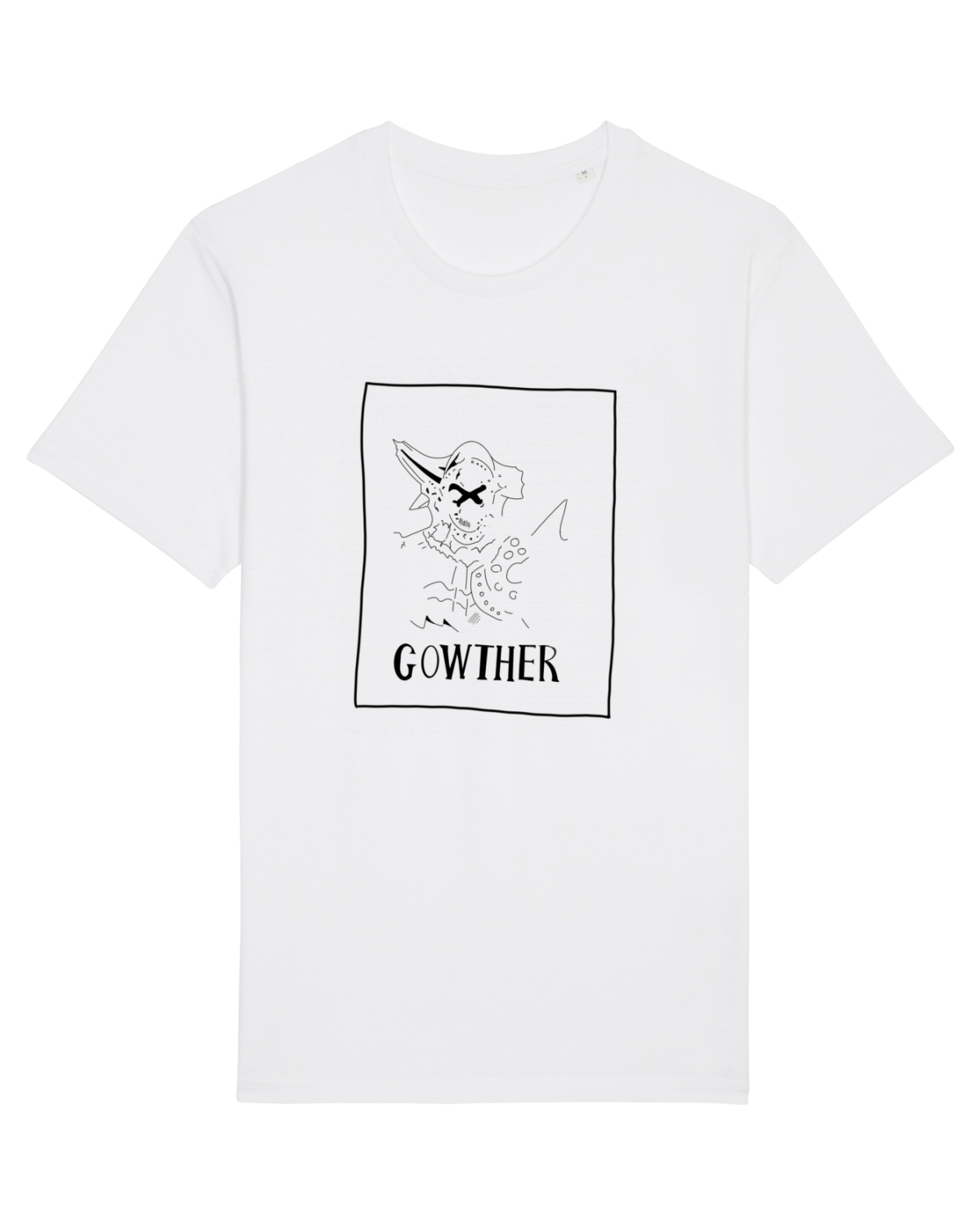 Tricou mânecă scurtă Unisex Rocker White