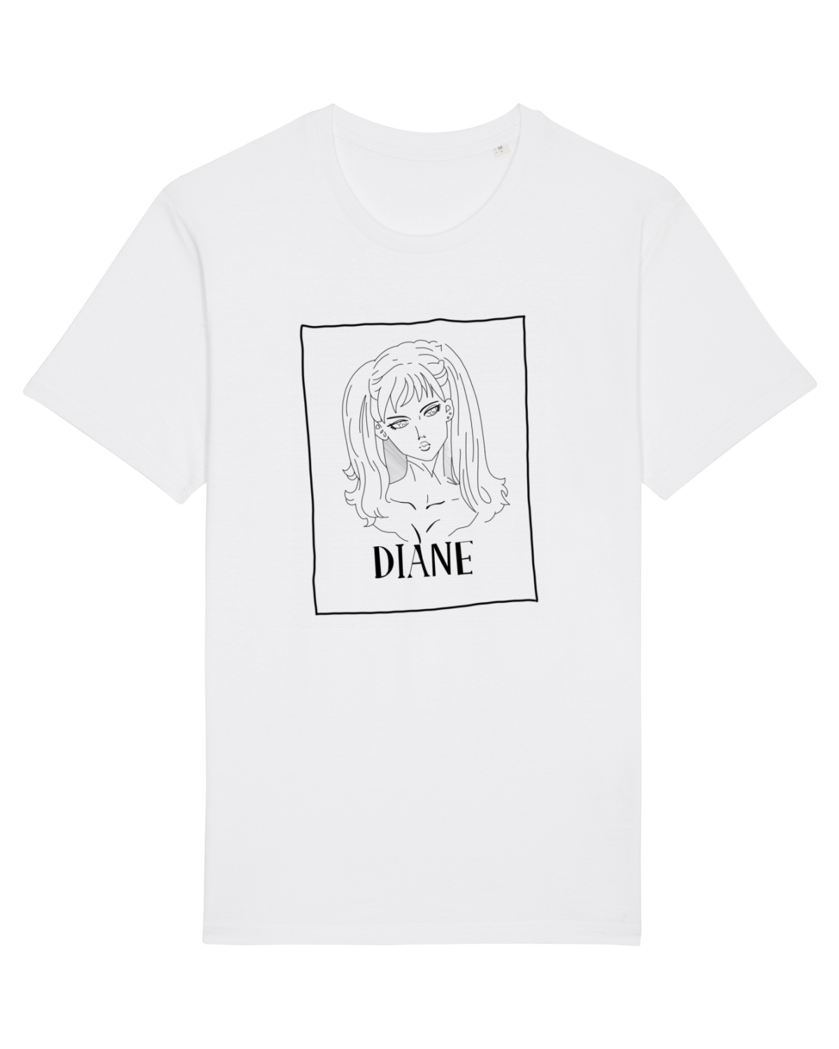 Tricou mânecă scurtă Unisex Rocker White