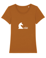 Calculat Tricou mânecă scurtă guler larg fitted Damă Expresser