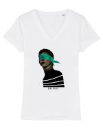 BLIND SOCIETY  Tricou mânecă scurtă guler V Damă Evoker