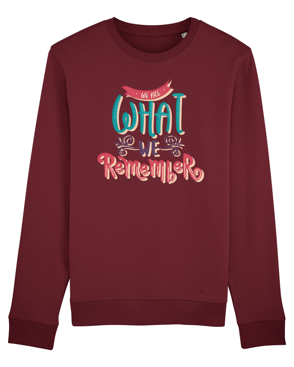 Bluză mânecă lungă Unisex Rise Burgundy