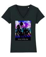 Seven Deadly Sins  (black edition) Tricou mânecă scurtă guler V Damă Evoker