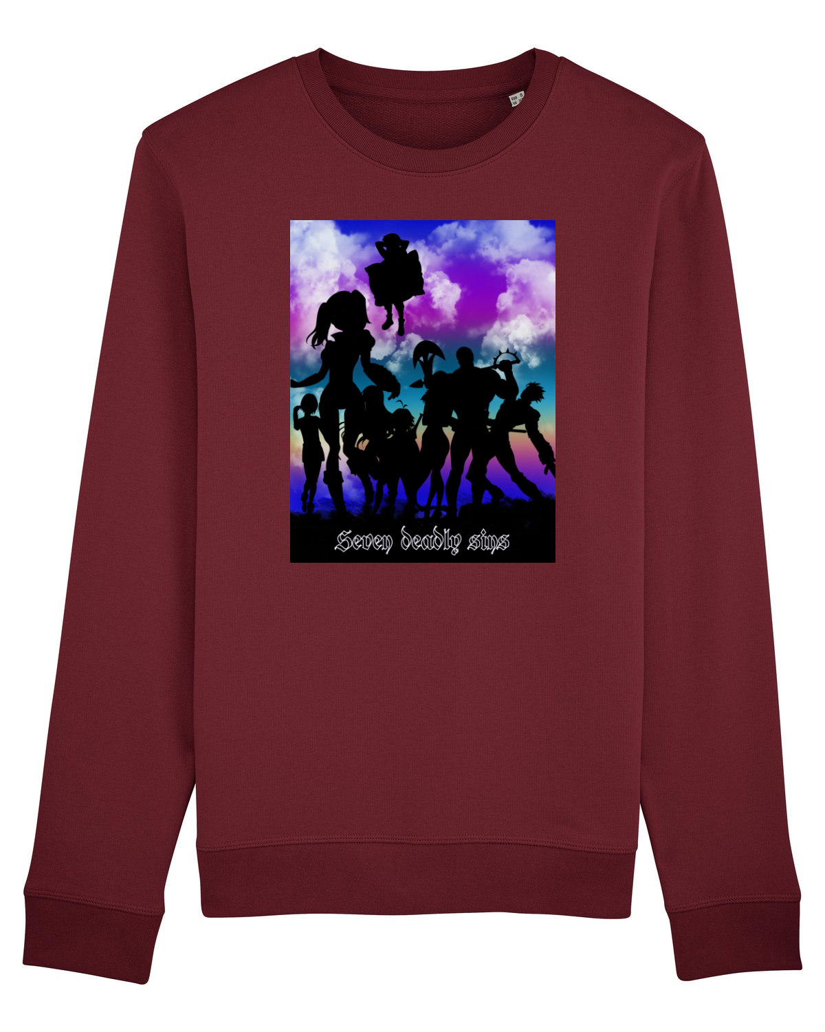 Bluză mânecă lungă Unisex Rise Burgundy