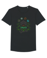 Neon DRUID Tricou mânecă scurtă guler larg Bărbat Skater