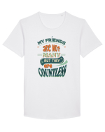 Prieteni Tricou mânecă scurtă guler larg Bărbat Skater