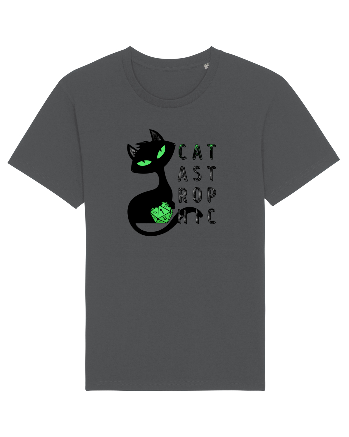 Tricou mânecă scurtă Unisex Rocker Anthracite