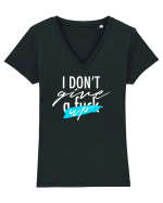 I don't give UP Tricou mânecă scurtă guler V Damă Evoker