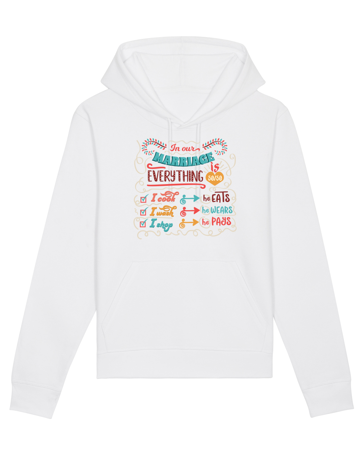 Hanorac Unisex Drummer White