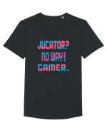 Gamer.. Tricou mânecă scurtă guler larg Bărbat Skater