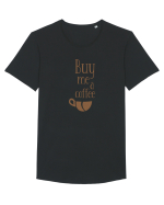 Buy Me a Coffee Tricou mânecă scurtă guler larg Bărbat Skater