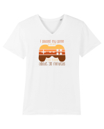 Tricou pentru Gamer sarcastic  Tricou mânecă scurtă guler V Bărbat Presenter