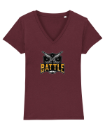 Tricou pentru gameri Battle Royal Logo Tricou mânecă scurtă guler V Damă Evoker