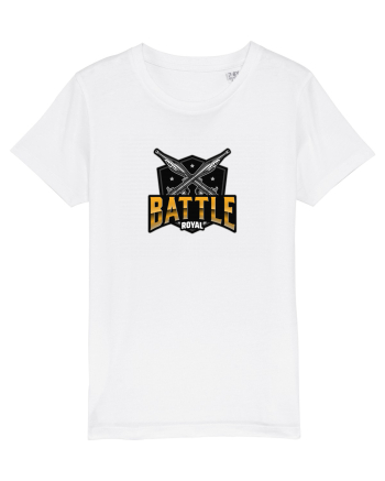 Tricou pentru gameri Battle Royal Logo White