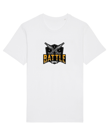 Tricou pentru gameri Battle Royal Logo White