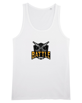 Tricou pentru gameri Battle Royal Logo White
