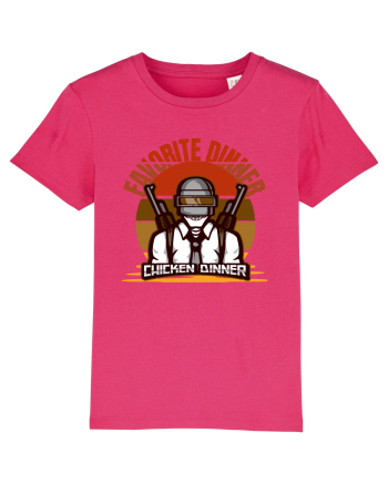 Tricou pentru Gameri PubG. Favorite Dinner Chicken Dinner  Raspberry