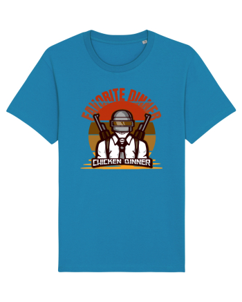Tricou pentru Gameri PubG. Favorite Dinner Chicken Dinner  Azur