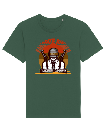 Tricou pentru Gameri PubG. Favorite Dinner Chicken Dinner  Bottle Green