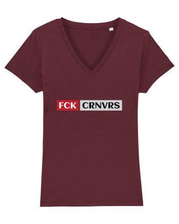F*CK CORONAVIRUS Burgundy