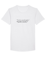 CREATIVE PSYCHO Tricou mânecă scurtă guler larg Bărbat Skater