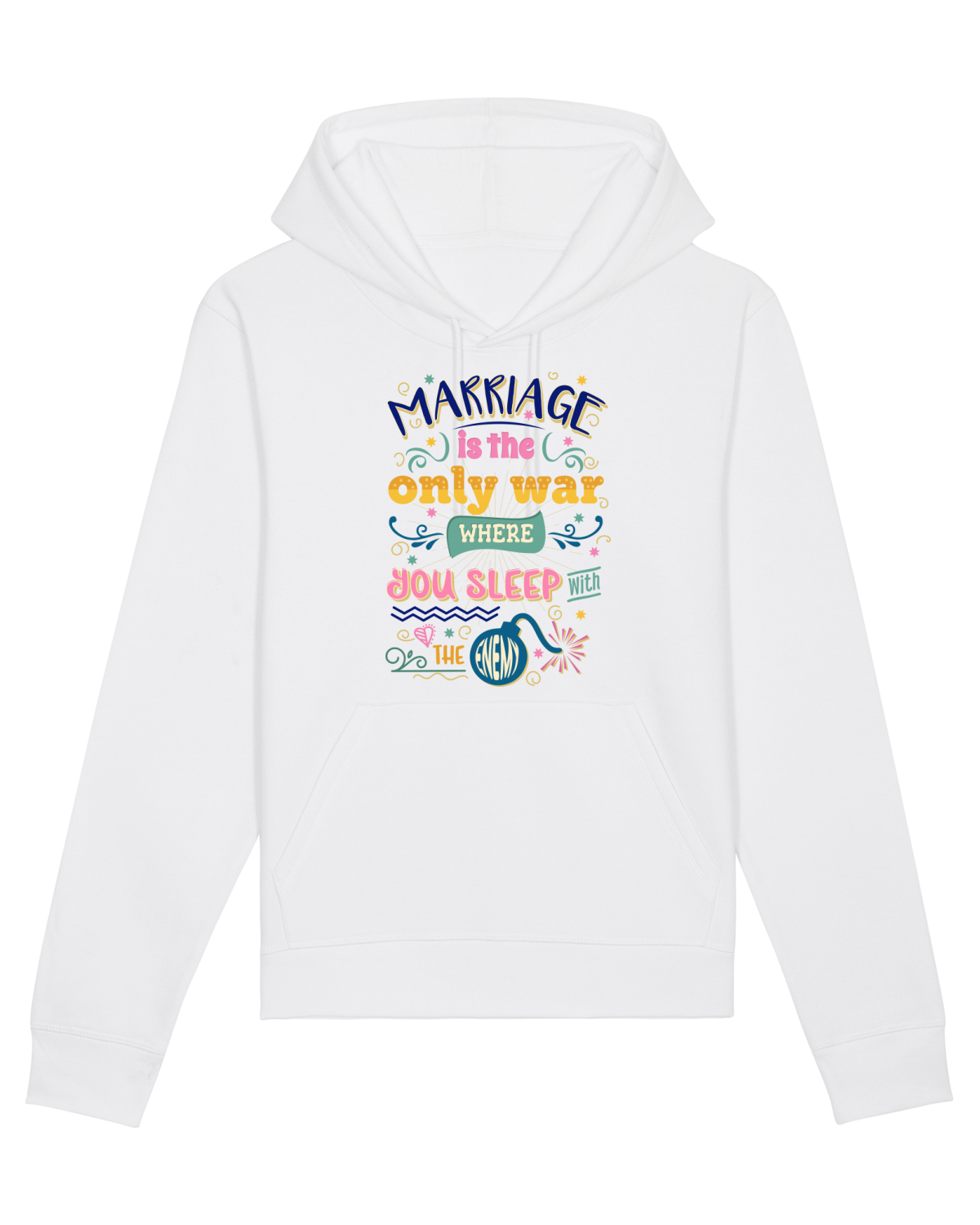 Hanorac Unisex Drummer White