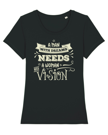 Tricou ambițios de cuplu Black