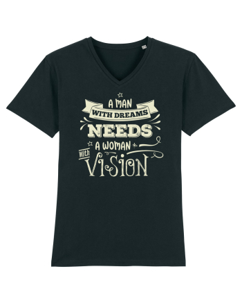 Tricou ambițios de cuplu Black