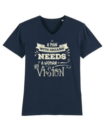 Tricou ambițios de cuplu French Navy