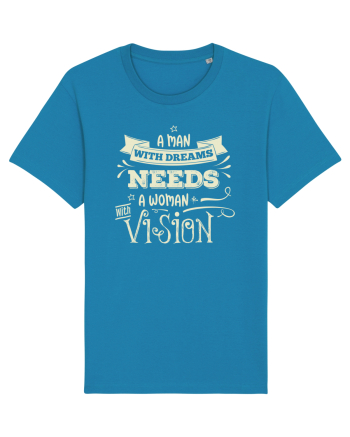 Tricou ambițios de cuplu Azur