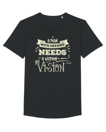 Tricou ambițios de cuplu Black