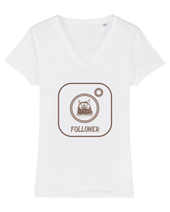 Cat - Follower ! White
