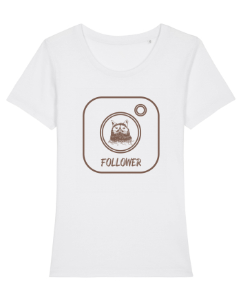 Cat - Follower ! White