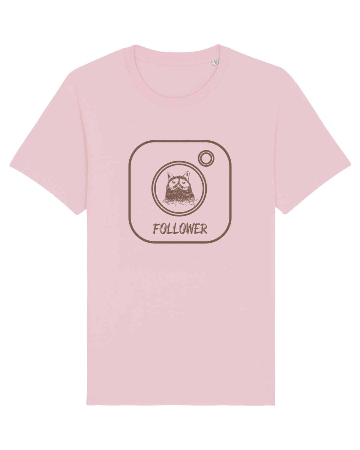 Tricou mânecă scurtă Unisex Rocker Cotton Pink