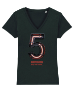 5 senses Tricou mânecă scurtă guler V Damă Evoker