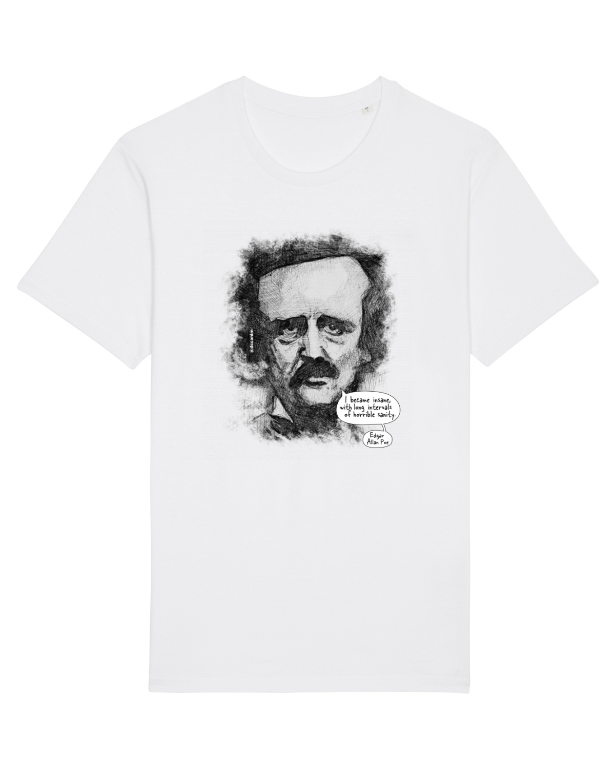 Tricou mânecă scurtă Unisex Rocker White