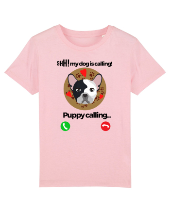 Shh! My dog is calling! Cotton Pink