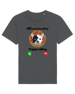 Shh! My dog is calling! Tricou mânecă scurtă Unisex Rocker