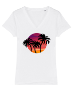 Palmieri Tricou mânecă scurtă guler V Damă Evoker
