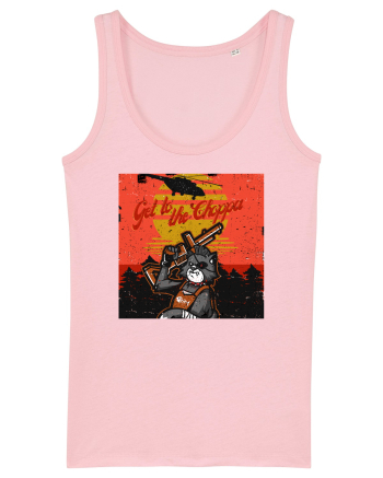 Get to the choppa Cat Cotton Pink