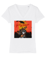 Get to the choppa Cat Tricou mânecă scurtă guler V Damă Evoker