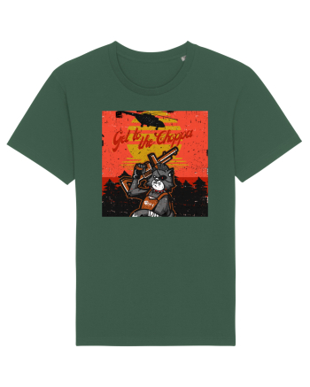 Get to the choppa Cat Bottle Green
