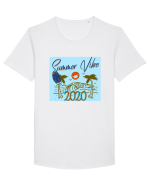 Summer Vibe 2020 Tricou mânecă scurtă guler larg Bărbat Skater