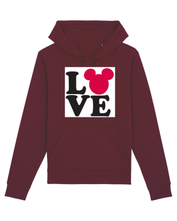 Tricou Mickey Mouse Love Burgundy
